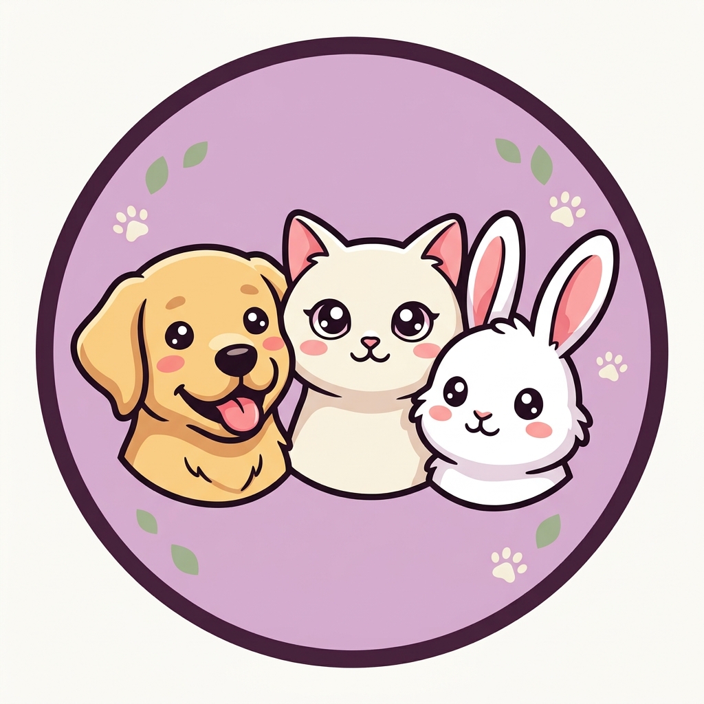 Logo Allicia Pet Sitter — chien chat lapin
